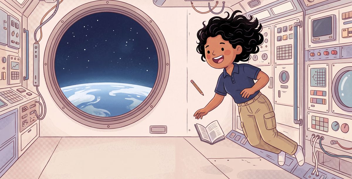 Spread 1 of 3 from Kalpana Chawla