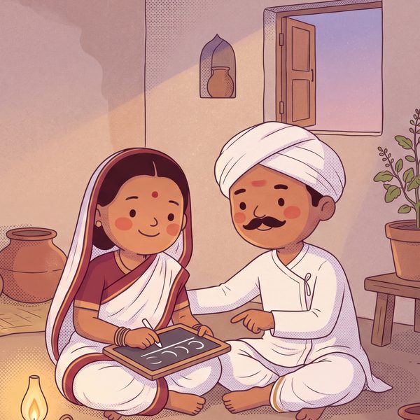 Girls were not allowed to learn, so she learned anyway.